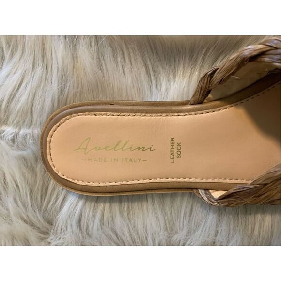Avellini Straw Leather Sandals Size 41/10 - Picture 3 of 7
